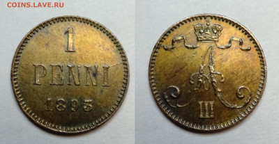1 пенни 1893  UNC до 18.06.2021 - 1893