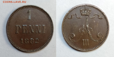 1 пенни 1882 UNC  R1 !!!!  до 18.06.2021 - 1882