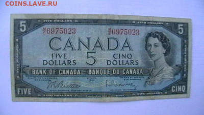 5 долларов. 1954 г. Канада. до 21,05,21 по МСК 22-00 - IMGA0330.JPG