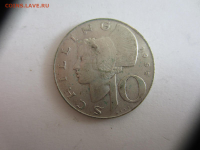 10 шиллингов 1958 Австрия, серебро до 20.06. в 22.00 мск - IMG_1669.JPG