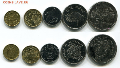 Сейшелы 1, 5 рупий 1, 5, 10, 25 центов  2004-2012 до 23.06 - img778