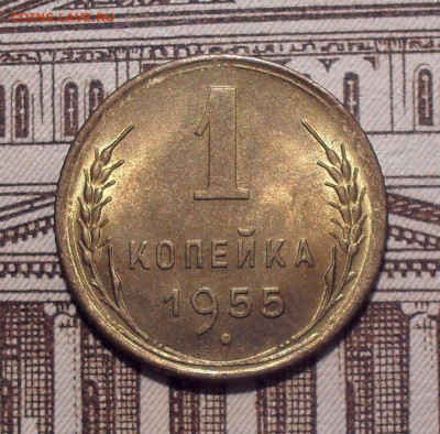 1 копейка 1955 года, UNC. До 21.06.2021 г. - SDC14551.JPG