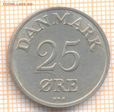 Дания 25 эре 1954 г., до 24.06.2021 г. 22.00 по Москве - Дания 25 эре 1954 2255