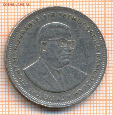 Маврикий 5 рупий 1991 г., до 26.06.2021 г. 22.00 по Москве - Маврикий 5 рупий 1991 3119а