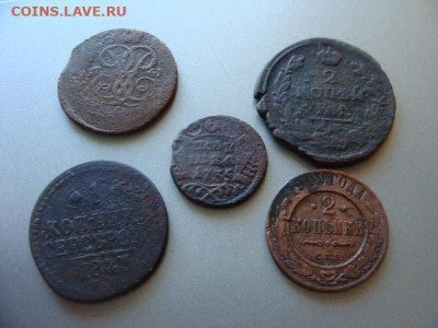 полушка 1735;копейка1761,1745;2коп.1909,1820 - DSC04530.JPG