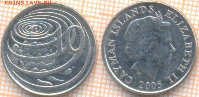 Каймановы острова 10 центов 2005 г., до 27.06.2021 г. 22.00 - Кайманы 10 центов 2005 1127