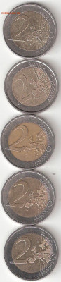 2 Евро Юбилейные 5 монет ФИКС - 2Евро Юбилей 1%2C21%2C31%2C140%2C215D p