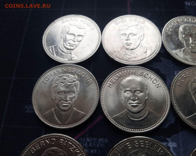 Жетоны. Сборная ФРГ на чемпионате мира в Мексике - 2