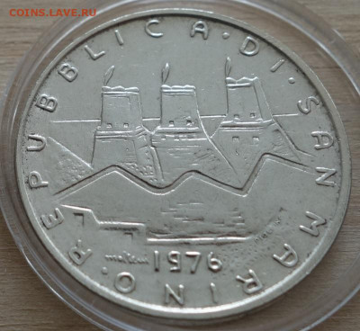 500 лир Сан Марино 1976, 29.06 в 22:00 - smr5