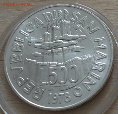 500 лир Сан Марино 1978, 29.06 в 22:00 - smr4