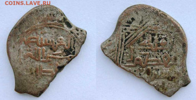 дирхем ширваншаха Ахситана ибн Минучихра - дирхем_1176-1180=571-575.Ахситан ибн Минучихр-3,халиф аль-Мустади,султан Тогрул-3.Тип2.1.1,над 'нун' 'алиф'[4,96]16,9-23,4