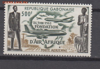 Габон 1961 авиация 1м** до 01 07 - 15е