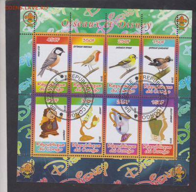 Конго 2010 Дисней 6м (лист) (1) до 30 06 - 30