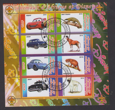 Конго 2010 Дисней 6м (лист) (4) до 30 06 - 33