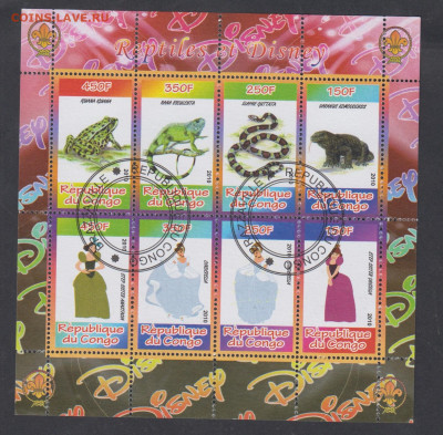 Конго 2010 Дисней 6м (лист) (9) до 30 06 - 38