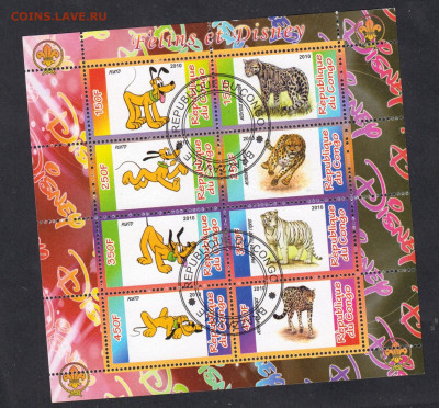 Конго 2010 Дисней 6м (лист) (12) до 30 06 - 41