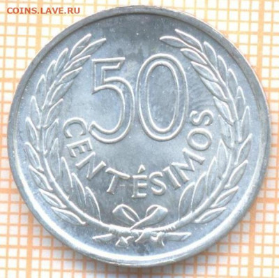 Уругвай 50 сентесимо 1965 г., до 03.07.2021 г. 22.00 по Моск - Уругвай 50 сентесимо 1965 2495а