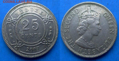 Белиз - 25 центов 2007 года до 4.07 - Белиз 25 центов, 2007