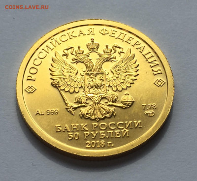 50 руб. 2018 Чемпионат мира по футболу в России Кубок Золото - IMG_2480.JPG