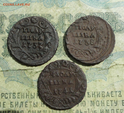 Полушки 1737,38,41 года. - DSC05522.JPG