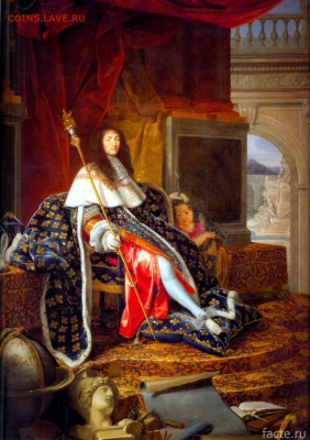 Королевство Франция. Людовик XIV. ½ ЭКЮ 1649 года. - 0,5ЭКЮ