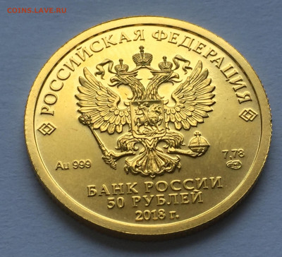 50 руб. 2018 Чемпионат мира по футболу в России Кубок Золото - IMG_3874.JPG