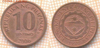Филиппины 10 сентимо 2006 г., до 10.07.2021 г. 22.00 по Моск - Филиппины 10 сентимо 2006 1968