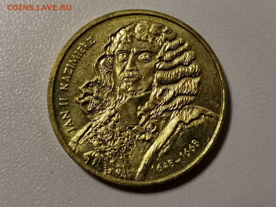 Польша 2 злотых 2000г -Иоанн II Казимир, до 10.07 - Я Польша Иоанн-1