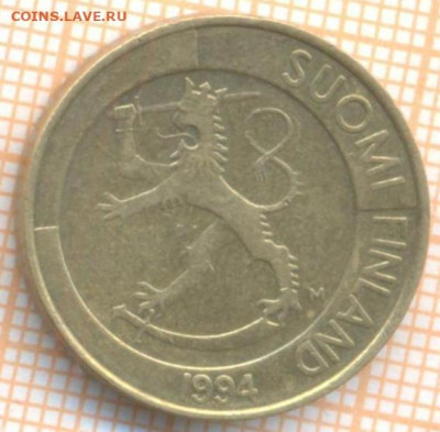 Финляндия 1 марка 1994 г., до 11.07.2021 г. 22.00 по Москве - Финляндия 1 марка 1994 2383а