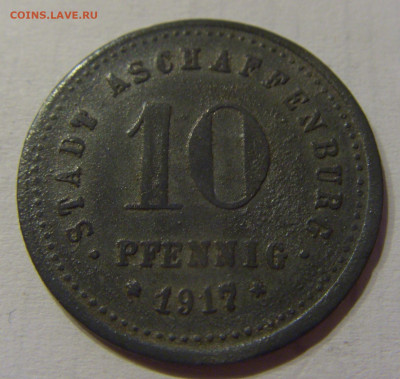 Нотгельд 10 пф 1917 Ашаффенбург №1а 10.07.2021 22:00 МСК - CIMG2587.JPG