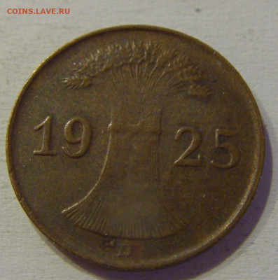 1 пфенниг 1925 D Германия №1а 10.07.2021 22:00 МСК - CIMG2936.JPG