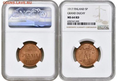 5 пенни 1917 г. вензельные NGC MS 64 RD с 200 до 10.07.2021 - 5_penni_1917_goda_ngc_ms_64_rd (1)
