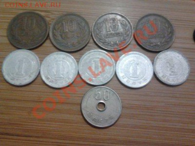 Монеты разных стран и номиналов (пополняемая). - 89 япония