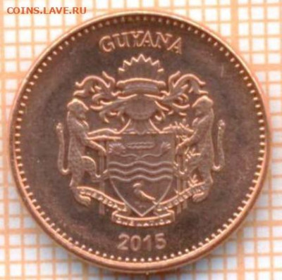 Гайана 1 доллар 2015 г., до 14.07.2021 г. 22.00 по Москве - Гайаеа 1 доллар 2015 3140