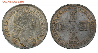 Шиллинг Вильгельма III. - 1696