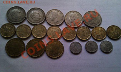 Монеты разных стран и номиналов (пополняемая). - 92 испания.