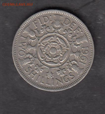 Великобритания 1961 2 шиллинга до 15 07 - 167а