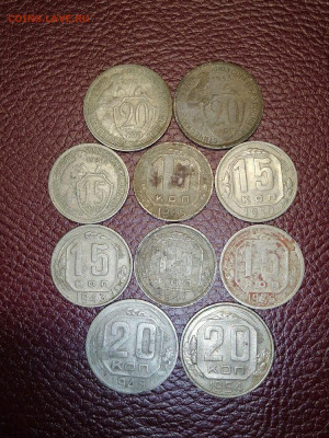 10 мед.ник. монет 1930,40,50х г.до 22.00мск 15.07.2021г. - knji0Ge