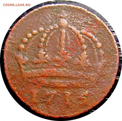 D81 Швеция 1 Daler 1715 до 28.10 в 22°° - D81 1 daler 1715_2