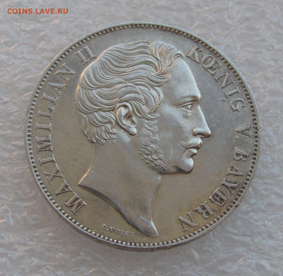 Королевство Бавария. Максимилиан II. 2 ГУЛЬДЕНА 1855 года. - 2 Гульд (2).JPG