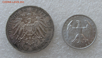 Пруссия. Император Вильгельм II. 5 МАРОК 1914 года. Бонус. - 5 МАрок1914 (5).JPG