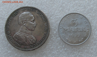 Пруссия. Император Вильгельм II. 5 МАРОК 1914 года. Бонус. - 5 МАрок1914 (3).JPG