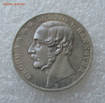 Королевство Ганновер. Георг V. 1 ТАЛЕР 1865 г. Ватерлоо. RR. - Ганновер1865 (3).JPG