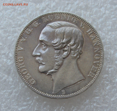 Королевство Ганновер. Георг V. 1 ТАЛЕР 1865 г. Ватерлоо. RR. - Ганновер1865 (2).JPG