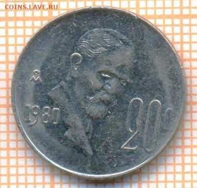 Мексика 20 с 1980 г., до 18.07.2021 г. 22.00 по Москве - Мексика 20 сент 1980 3076