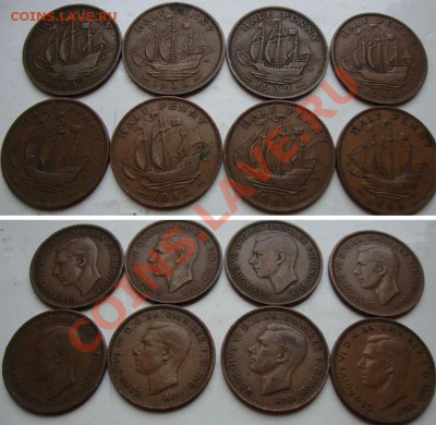 Продам монеты Великобритании, Австралии, Греции - HALF-PENNY-01