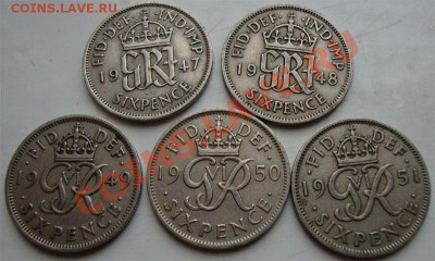 Продам монеты Великобритании, Австралии, Греции - SIX-PENCE-00