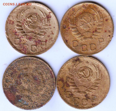 1 копейка 1928 г. и 3 шт. 1938 г. до 19.07.21 г. в 23.00 - 017