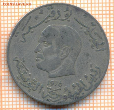 Тунис 1 динар 1976 г., до 19.07.2021 г. 22.00 по Москве - Тунис 1 динар 1976 3160