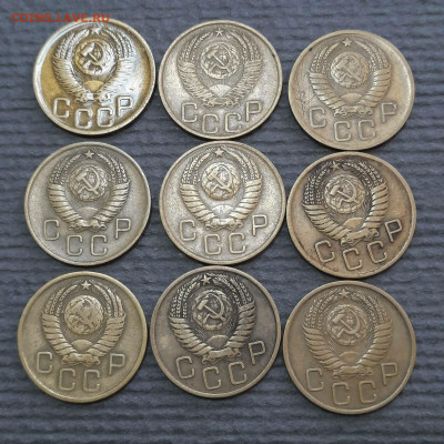 Ассорти 3 копейки 1952-1957 - 17-07-21 - 23-10 мск - 35071027